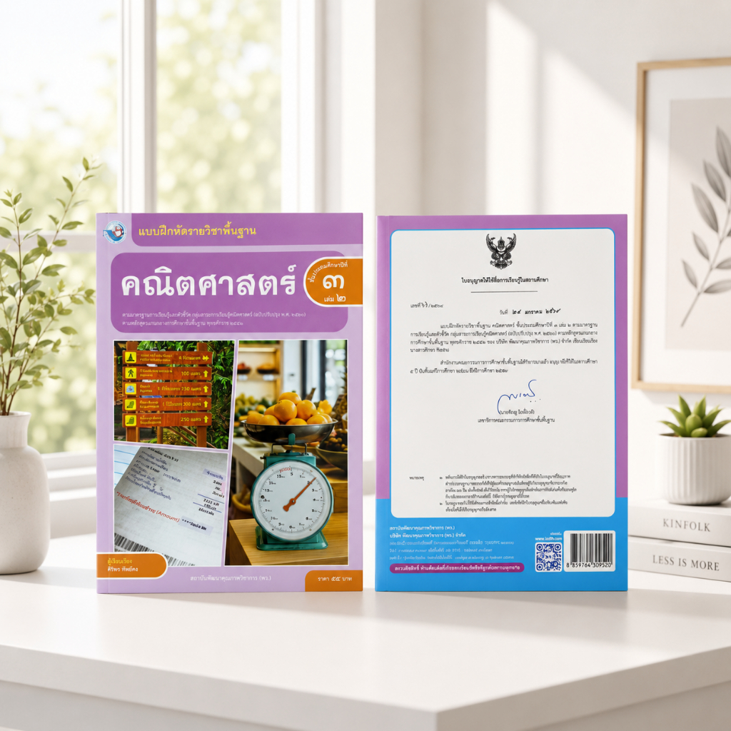 แบบฝึกหัด คณิตศาสตร์ ป.3 เล่ม 2 พว. Active Learning