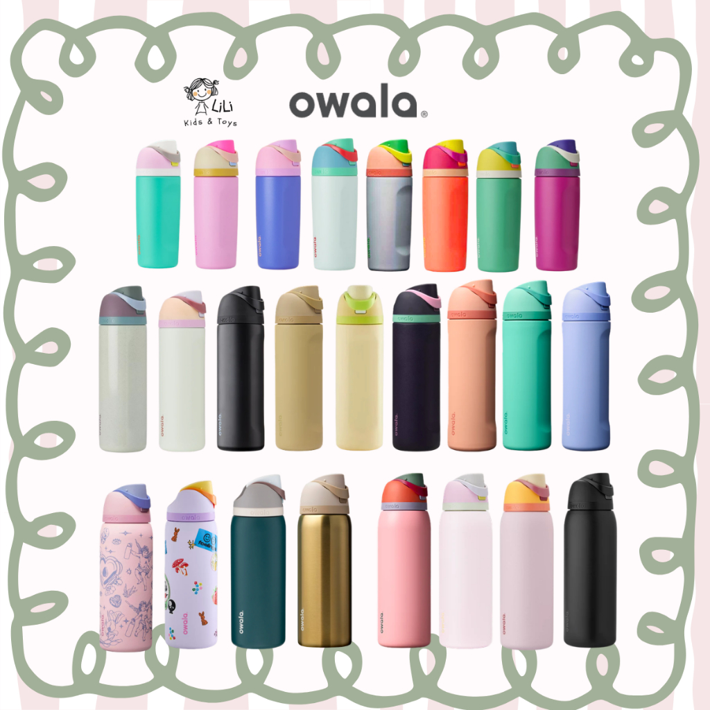 LiLi พร้อมส่ง ใช้โค้ดลดได้ Owala FreeSip แก้วน้ำสุดฮิตนำเข้าจาก USA ของแท้ % สีน่ารักทุกสี
