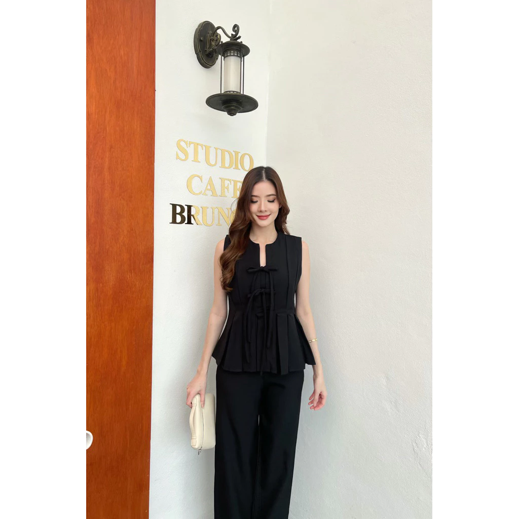 ชุดเซ็ทผูกโบว์หน้า C0023