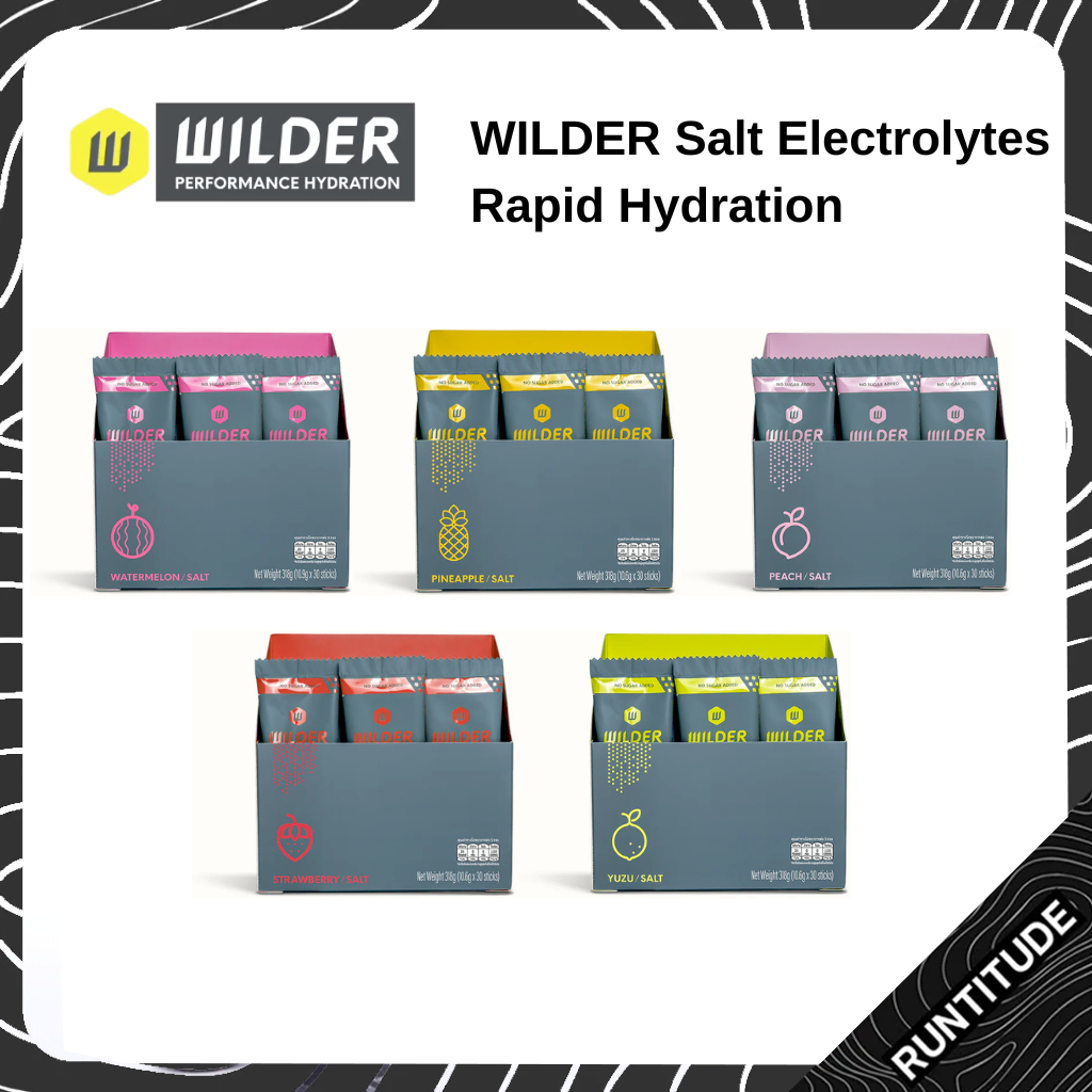 WILDER Salt Electrolytes ให้ความสดชื่นอย่างรวดเร็ว แบบ set 3 ซอง | เกลือแร่เข้มข้น สำหรับคนออกกำลังกาย