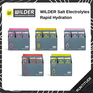 WILDER Salt Electrolytes ให้ความสดชื่นอย่างรวดเร็ว แบบ set 3 ซอง | เกลือแร่เข้มข้น สำหรับคนออกกำลังกาย