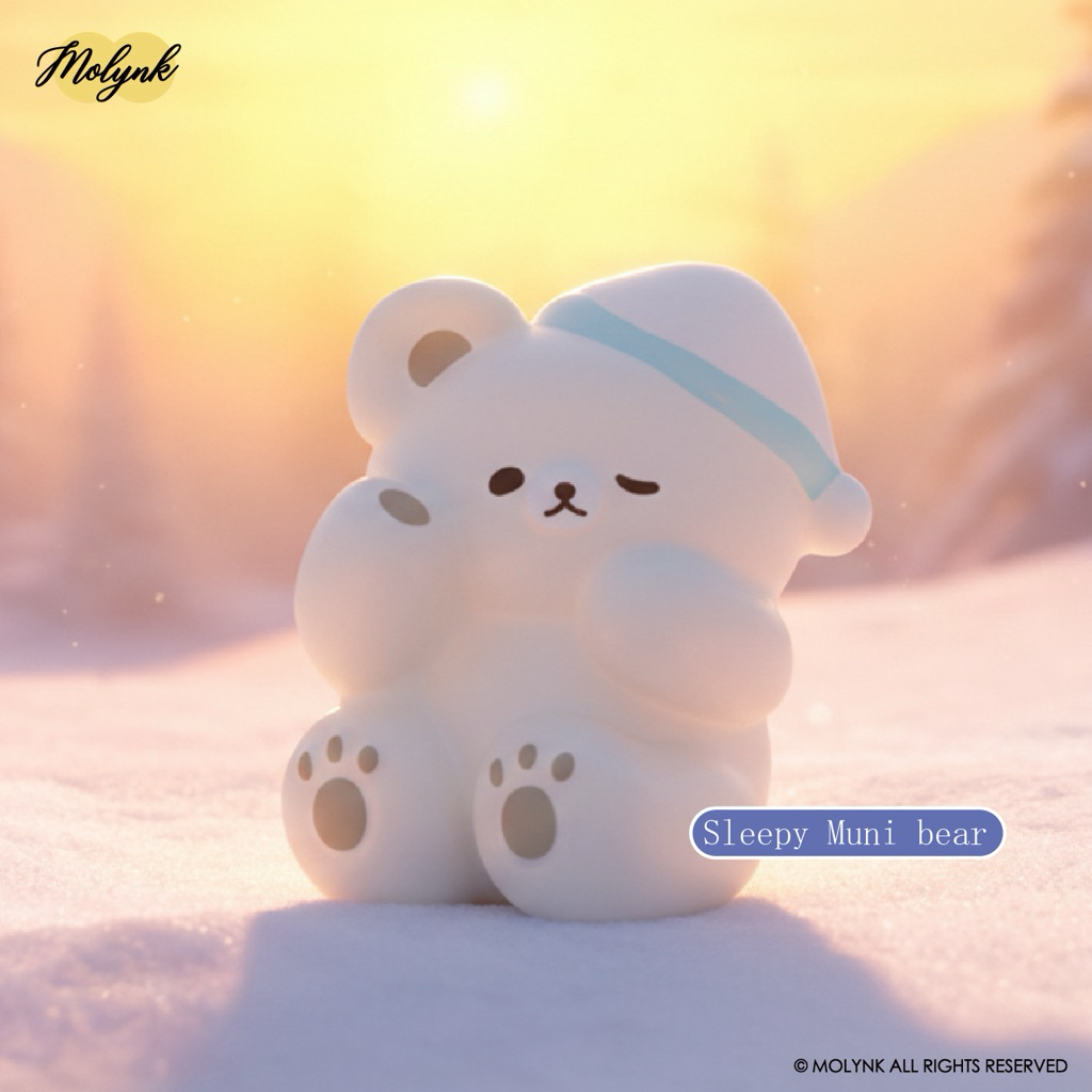 พร้อมส่ง สกุชชี่นุ่มพิเศษคอลเลกชั่นMUNI bearแบรนด์ Molnyk รูปที่ 3