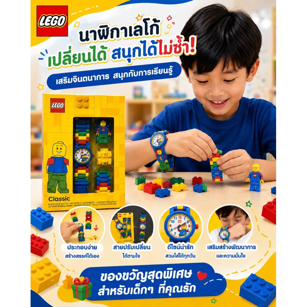 นาฬิกาเลโก้ Lego พร้อมส่ง