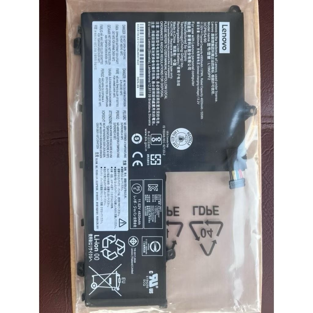Battery Model: L19M3PF2 11.52V Capacity 4955mAh/57Wh