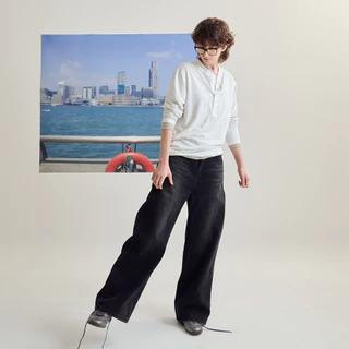 (ส่งด่วน กทม 4 ชม.) SLURBOYY Original Baggy Jeans กางเกงยีนส์ทรงขากระบอกใหญ่ (P0051)