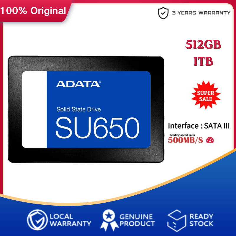 512GB 1TB SU650 6.0Gb/s SSD SATA3 Internal hard drive2.5'' Solid state drives