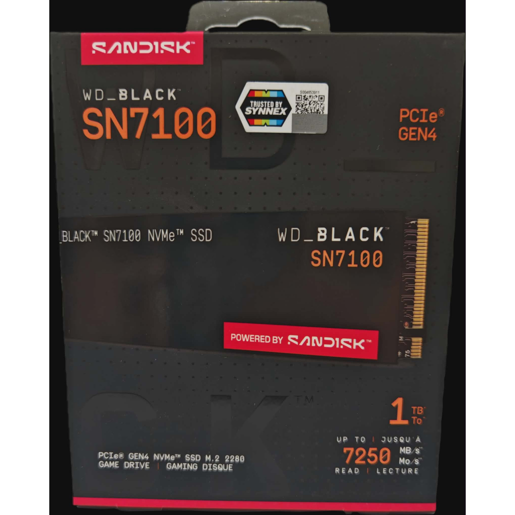 (มือ 1) SSD WD BLACK SN7100 NVME M.2 2280 1TB