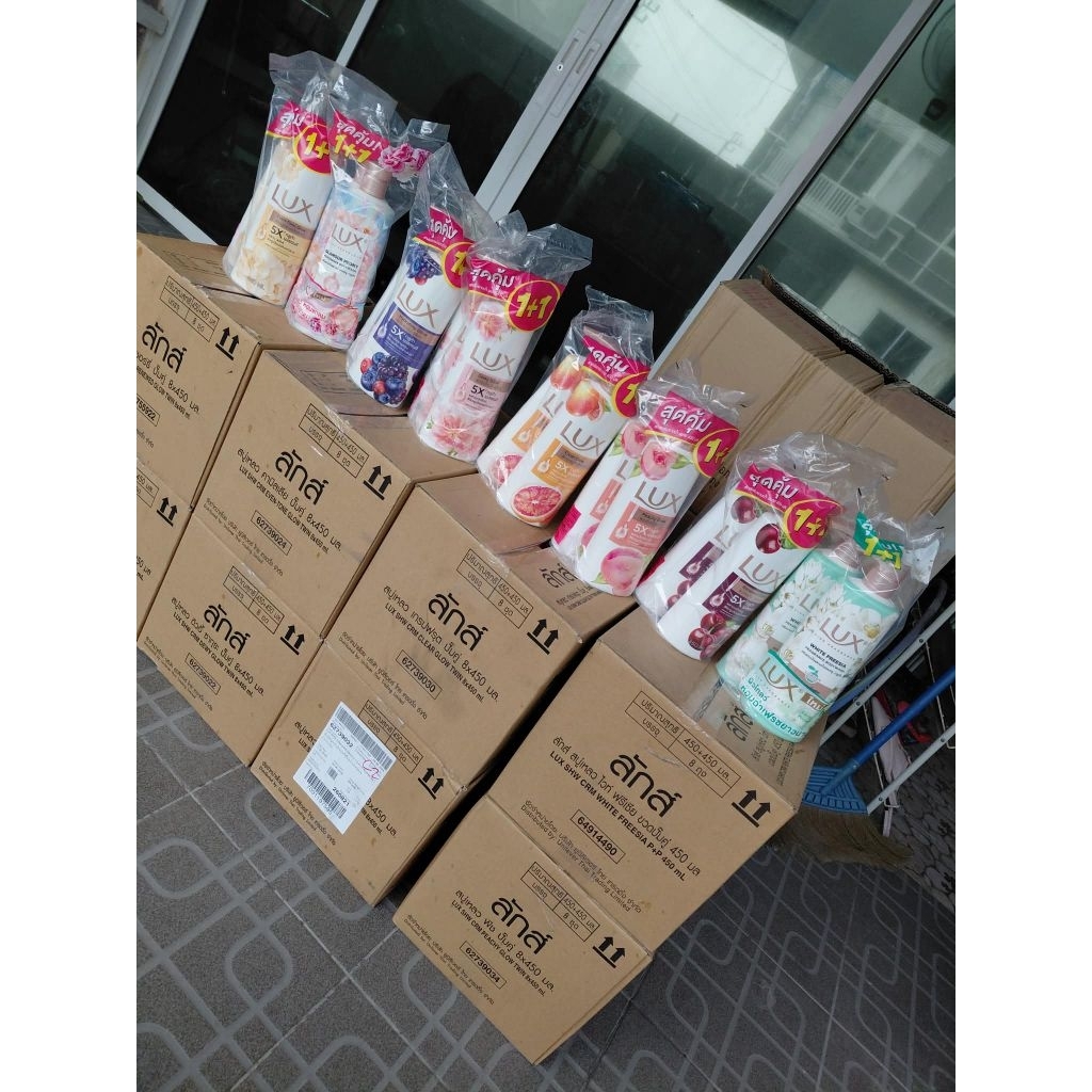 สบู่เหลวอาบน้ำ Lux ลักส์ ขนาด 450มล. (เเพ๊คคู่1+1)
