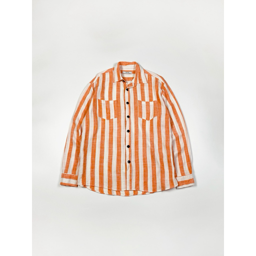 FOLLOW ── linen shirt (striped)