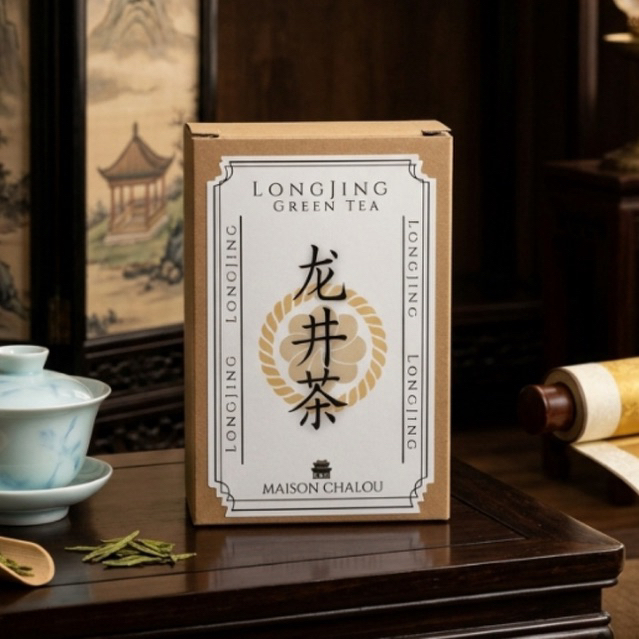 ชาเขียว หลงจิ่ง Premium Longjing Green Tea ชาจีนพรีเมียม ชงร้อน-เย็นได้ 10 bag/ถุง