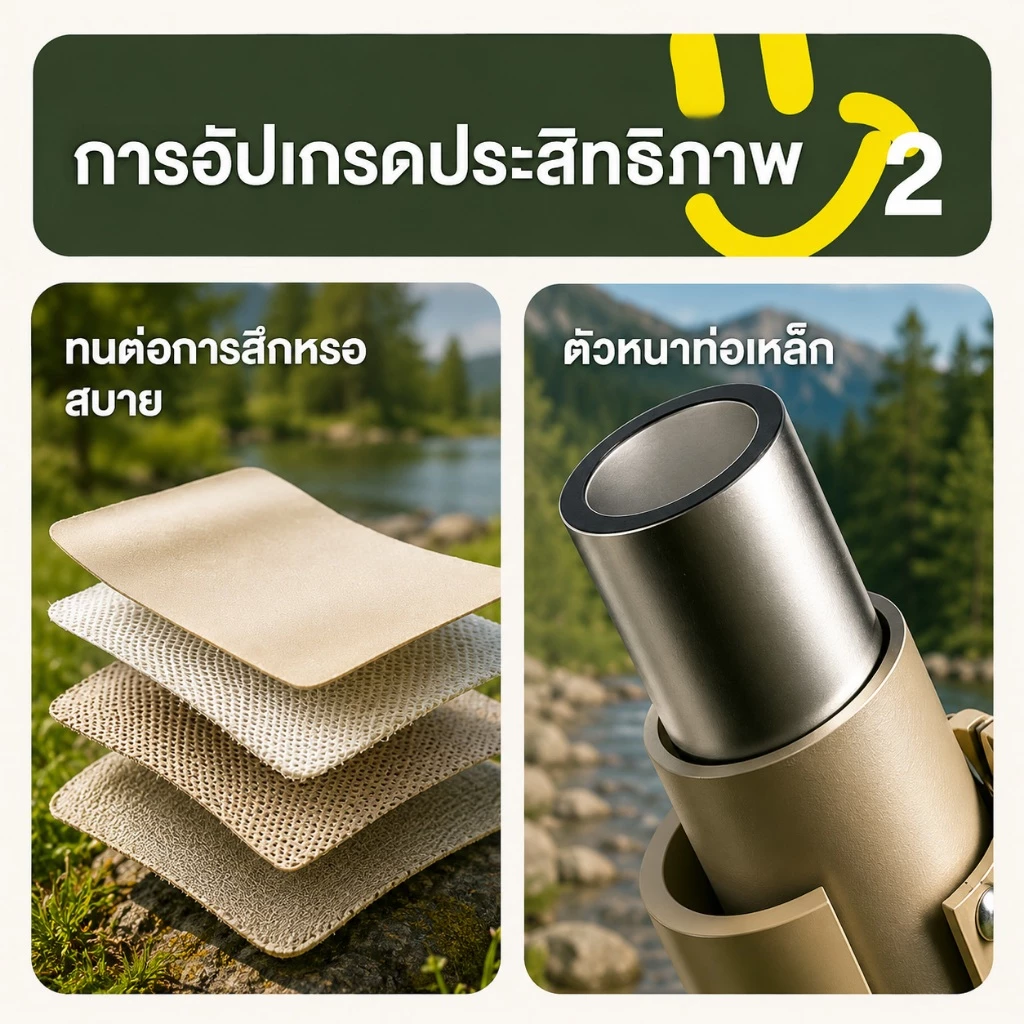 โต๊ะแคมป์ปิ้ง เก้าอี้แคมป์ปิ้ง พับได้ thumbnail 9
