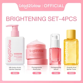 Glad2Glow 6pcs Niacinamide Brightening Moisturizer Serum ไนอาซินาไมด์ เซรั่มปรับผิวใส（ลดรอยดำ รอยแดง สูตรอ่อนโยน）