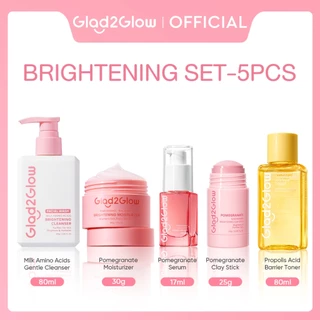 Glad2Glow 6pcs Niacinamide Brightening Moisturizer Serum ไนอาซินาไมด์ เซรั่มปรับผิวใส（ลดรอยดำ รอยแดง สูตรอ่อนโยน）