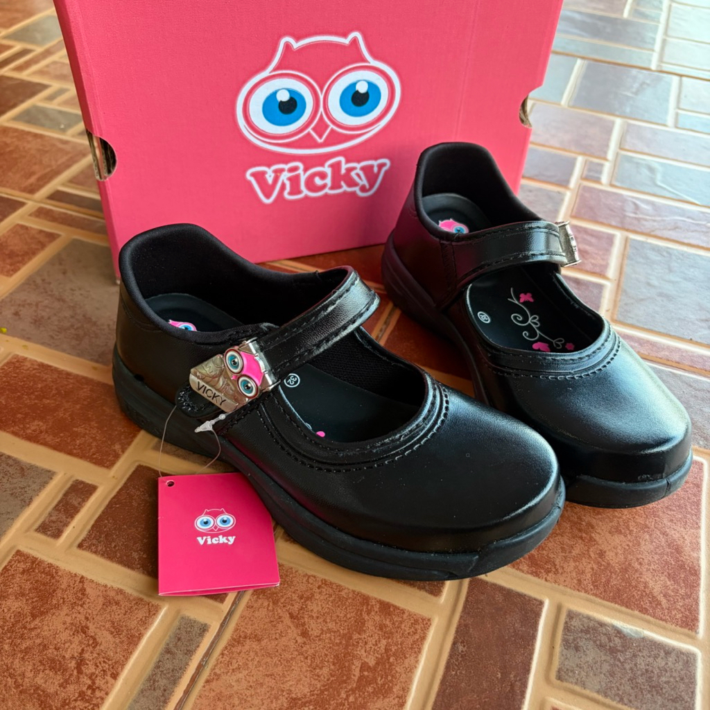 (ขอบิลเบิกได้) ลดล้างสต๊อค!!! รองเท้านักเรียนVicky รองเท้านักเรียนหญิงประถมมัธยม