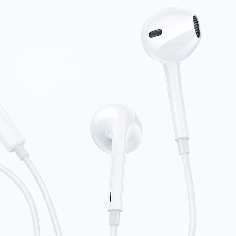 d-power หูฟังไอโฟน พอร์ต IP รุ่น AP-03 ฝังชิป DAC แท้ เสียง Hi-Fi สเตอริโอ มีไมค์ในตัว สายยาว 1.3M