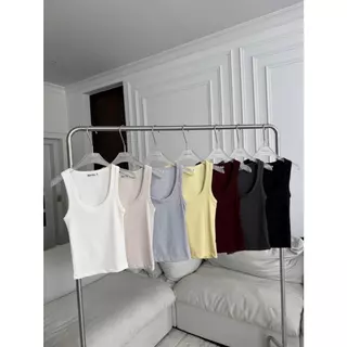 PTST012 Basic Tank Top เสื้อกล้ามทรงเบสิคผ้าริบพรีเมี่ยม PROMTHONG (งานไซส์)