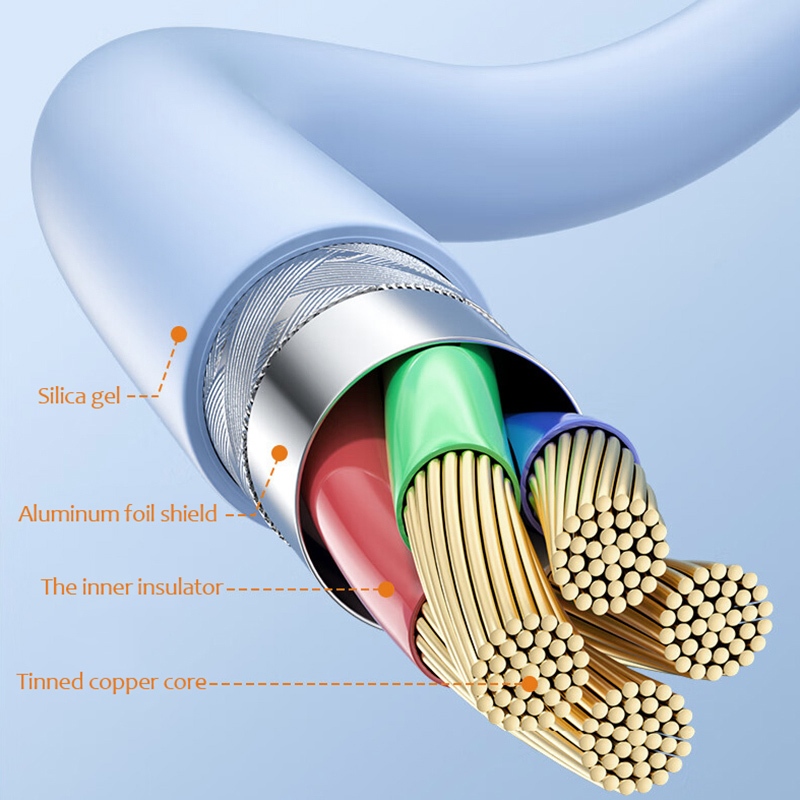 d-power สายชาร์จเร็ว 3A รุ่น CB-X13 สายซิลิโคนนุ่มพิเศษ ทำความสะอาดง่าย ถ่ายโอนข้อมูลได้ ยาว 1 เมตร (Micro/Type-C/IP)
