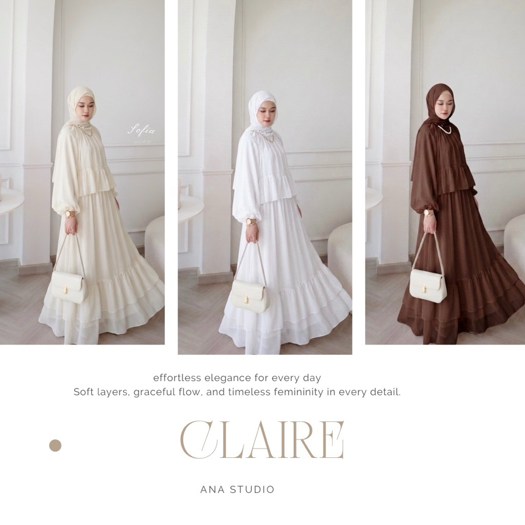 V.2 - Claire set  เซตชีฟองทรงพลิ้ว ดีเทลระบายช่วงตัวและชายกระโปรง ให้ลุคหวานละมุนดูแพง