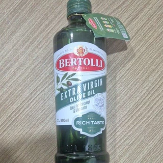 Bertolli ExtraVirginOliveOil 500 ml. น้ำมันมะกอก ฝาเขียวเข้ม