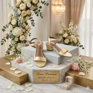 Graceรุ่น040รัดข้อพรีเมี่ยม ไซส์ 36-43 ผ้าซาติน,หนังแก้ว,หนังพียู
