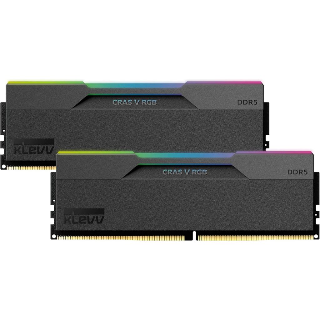 KLEVV CRAS V RGB DDR5 128GB (64x2) 6000MHz GAMING BLACK CL32