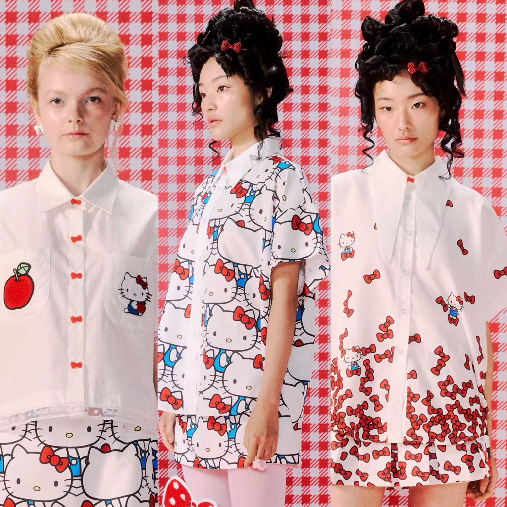 Endless Holiday Tokyo Summer Shirt Hello Kitty Bow Edition [พร้อมส่ง] Set L เสื้อ+กระโปรง