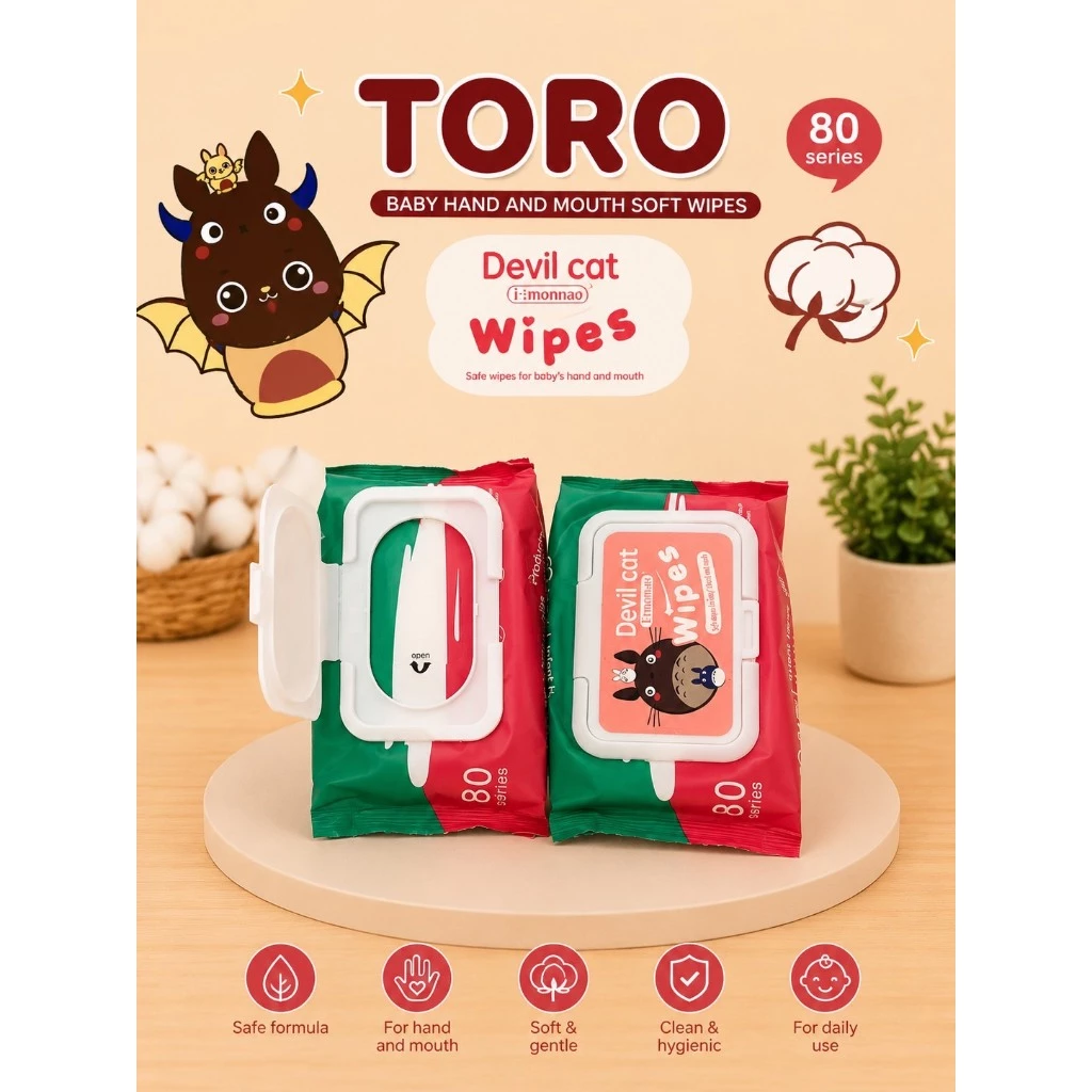 ทิชชู่เปียกคละสี Baby Wipes   1ห่อ40แผ่น  กระดาษทิชชู่เปียกทำความสะอาด ขนาดเล็กพกพา thumbnail 3