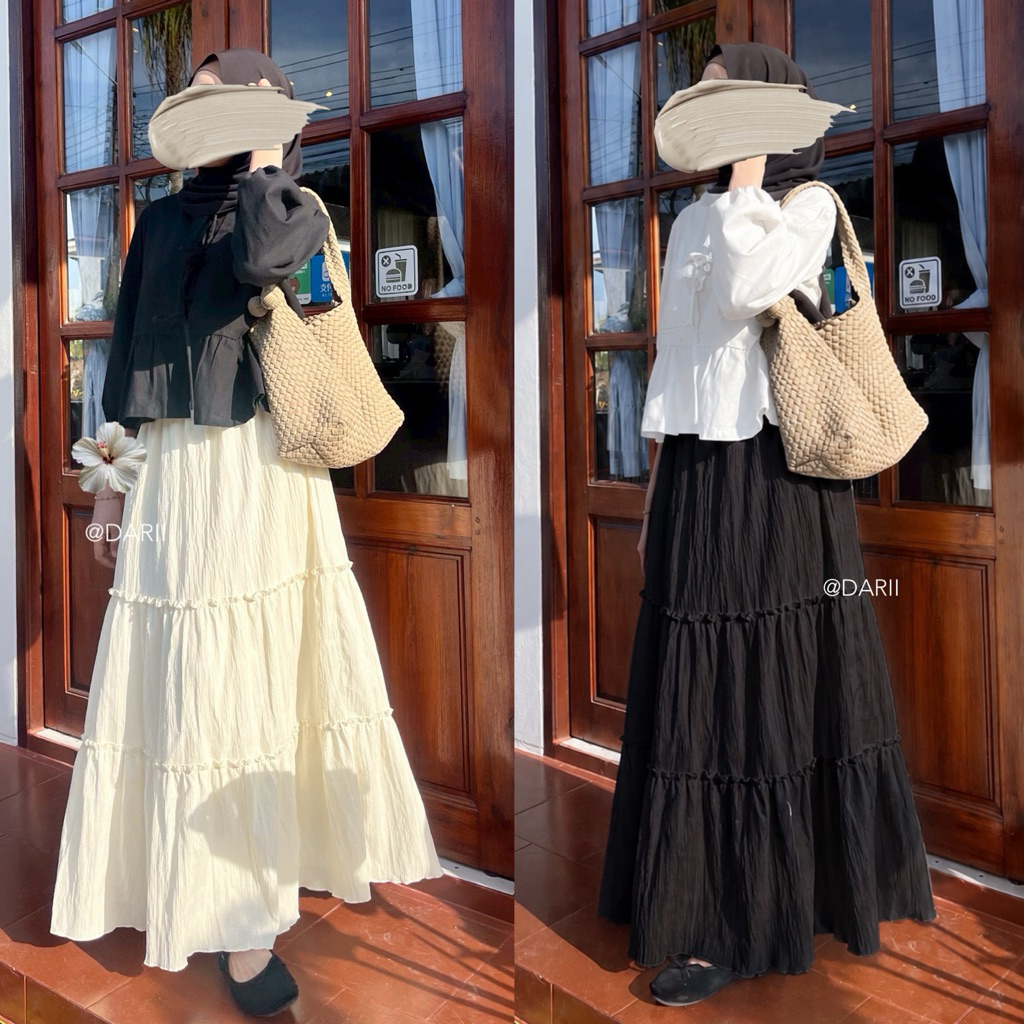 Ella Skirt | เอลล่า กระโปรงยาว เอวยืด
