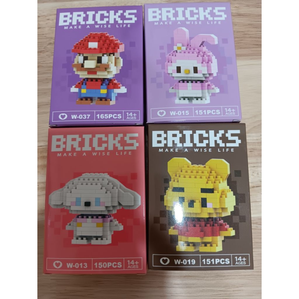 [พร้อมส่ง]🔥ของเล่นบล็อคตัวต่อ ตัวการ์ตูนน่ารัก