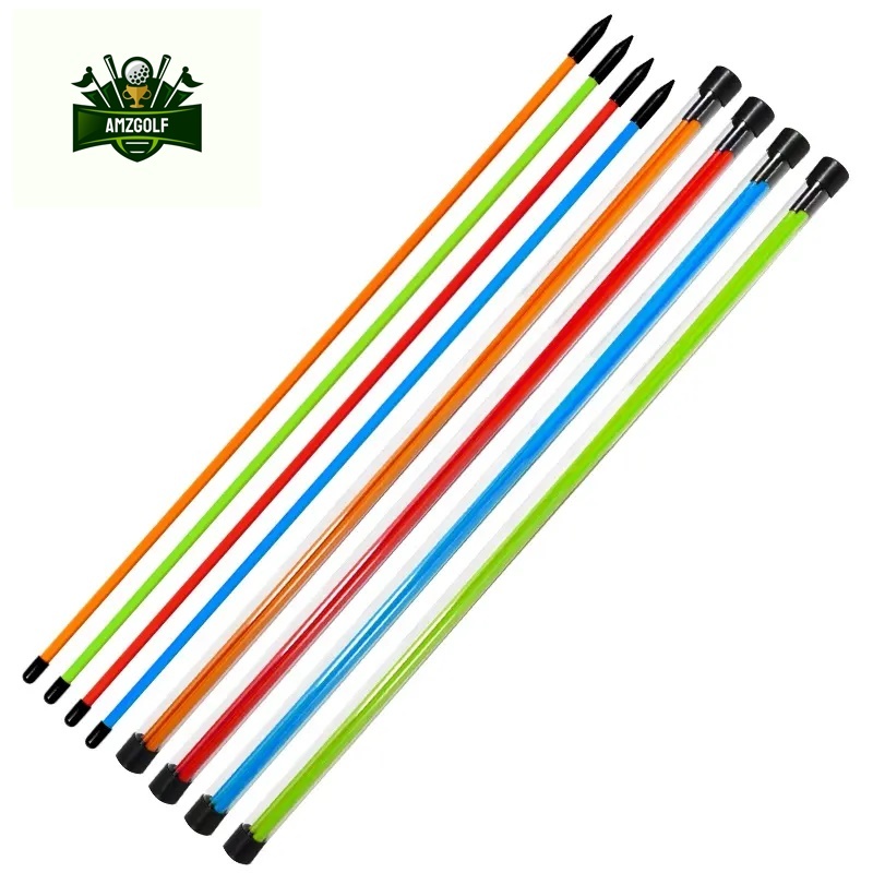 "พร้อมส่ง" อุปกรณ์กอล์ฟไม้ช่วยฝึกทิศทางแนววงสวิง golf alignment stick