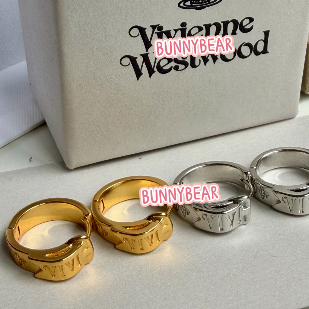 NEW😍ต่างหูห่วง วีเวียน ขนาด1.5CM พร้อมส่ง