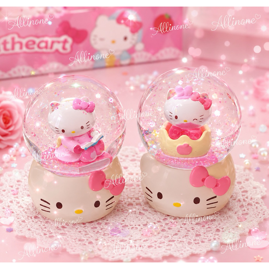 พร้อมส่งจากไทย🇹🇭🇹🇭 Kitty Snow Globe✨