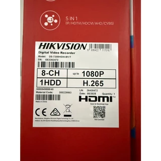 เครื่องบันทึก DVR 8CH HIKVISION DS-7208HGHI-M1/T