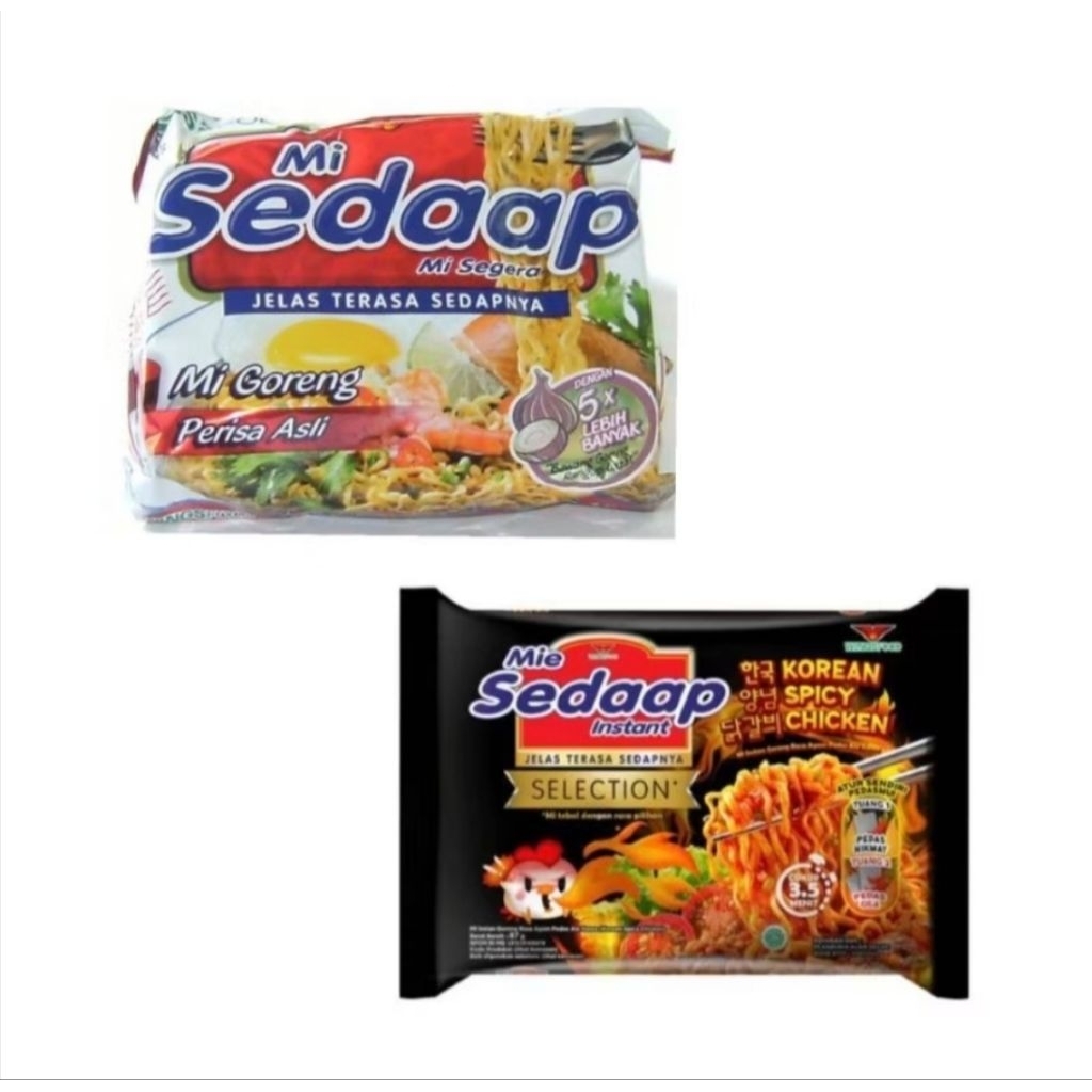 Mi Sedaap : Instant Fried Noodles มาม่าซือดัป มาม่าอินโดนีเซีย รส มาม่าเกาหลี/หมี่ผัด/ผัดแห้ง รสฮอตแอนด์สไปซี