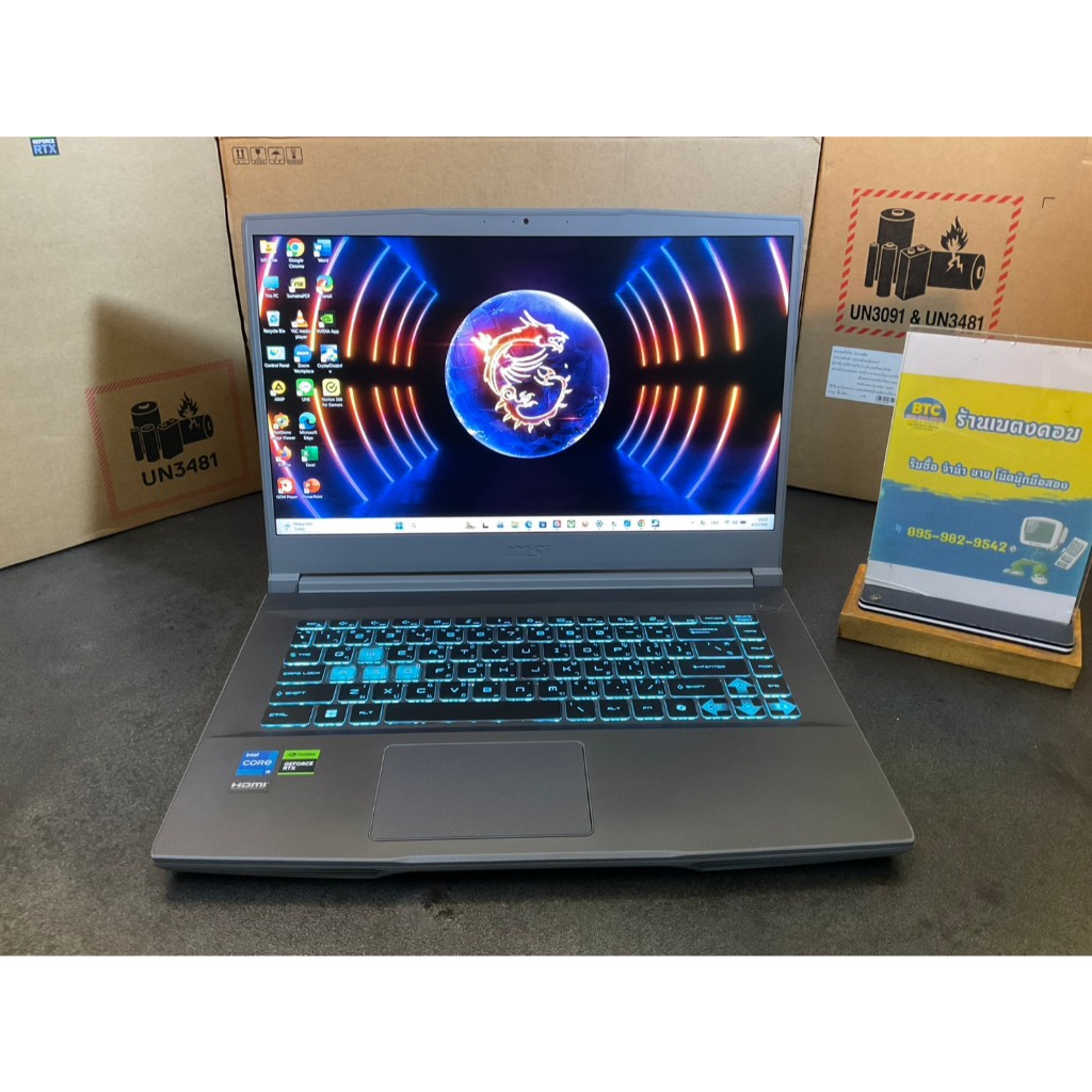 MSI Thin 15 B13UCX-1610TH มือสอง สภาพสวยมาก ใช้งานน้อย