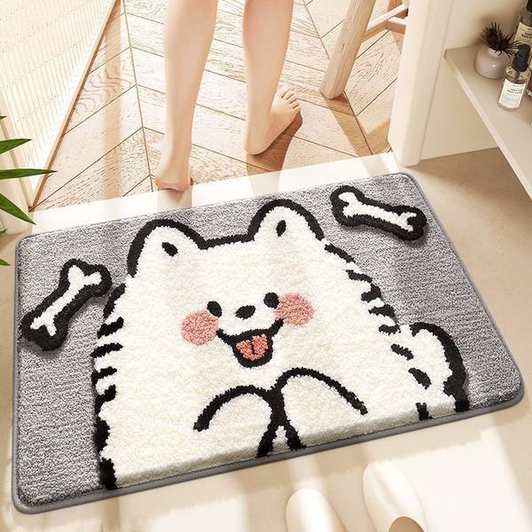 ส่งไวพิเศษ ขนาด 60×40 ซม. พรมเช็ดเท้า ลายสัตว์น่ารัก กันลื่น ดูดซับน้ำ ผ้าเช็ดเท้า ร้านไทย ส่งจากกรุงเทพ ราคา ถูกที่สุด ดีลบีเคเค แกลเลอรีภาพที่ 6