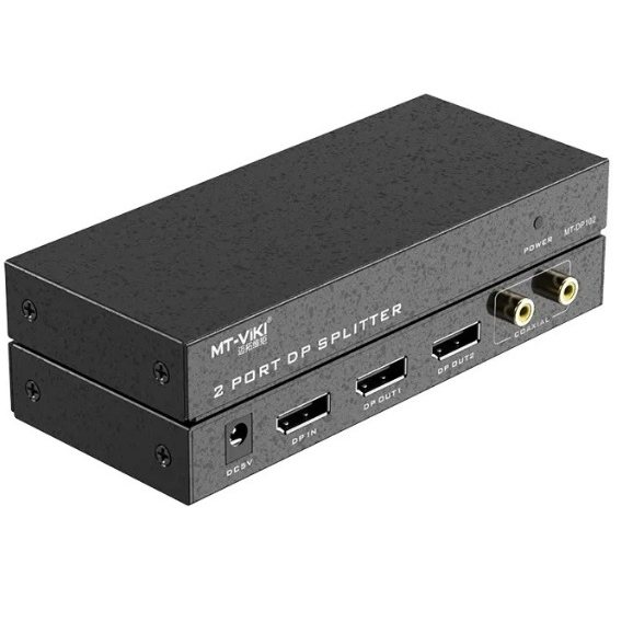 MT-ViKi MT-DP102 DP Splitter 1 in 2 out 4K 60Hz