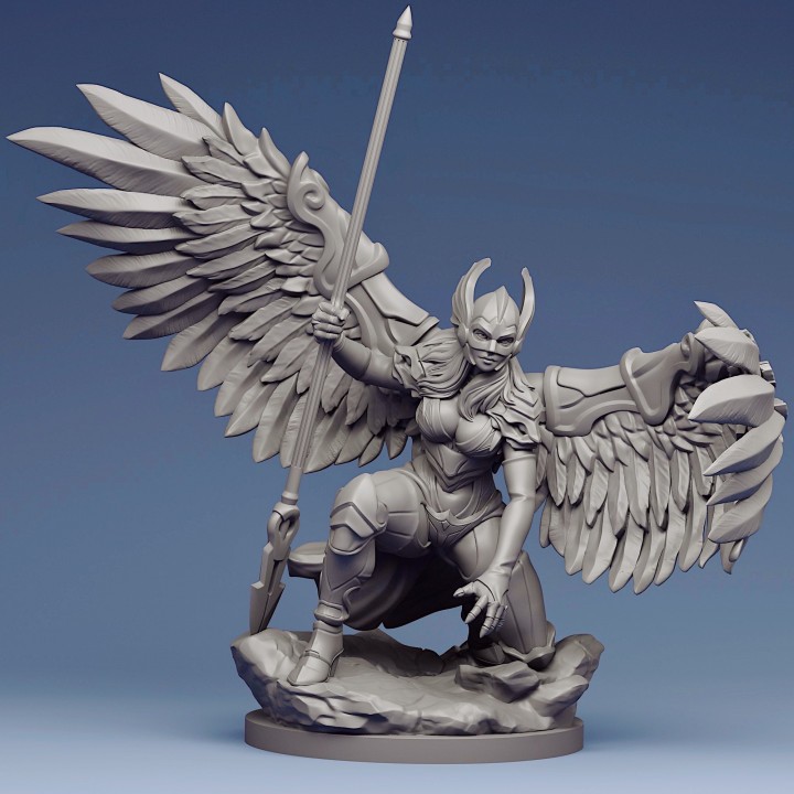 Creature Armory - Valkyries Revenge งาน Resin D&D DnD Miniature Model สำหรับ Tabletop ตั้งโชว์