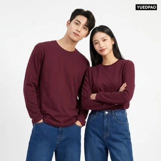 Yuedpao Ultrasoft Non-Iron (Long Sleeve) - Set Lava เสื้อยืดแขนยาว สีพื้น ใส่สบาย ไม่ย้วย ไม่หด ยับยาก ไม่ต้องรีด