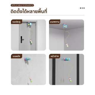 ไม้ล่อแมวระบบอัตโนมัติ ของเล่นไฟฟ้าแมว สามารถแขวนประตูติดตั้งง่าย สร้างความสนุกให้แมวและลูกแมว