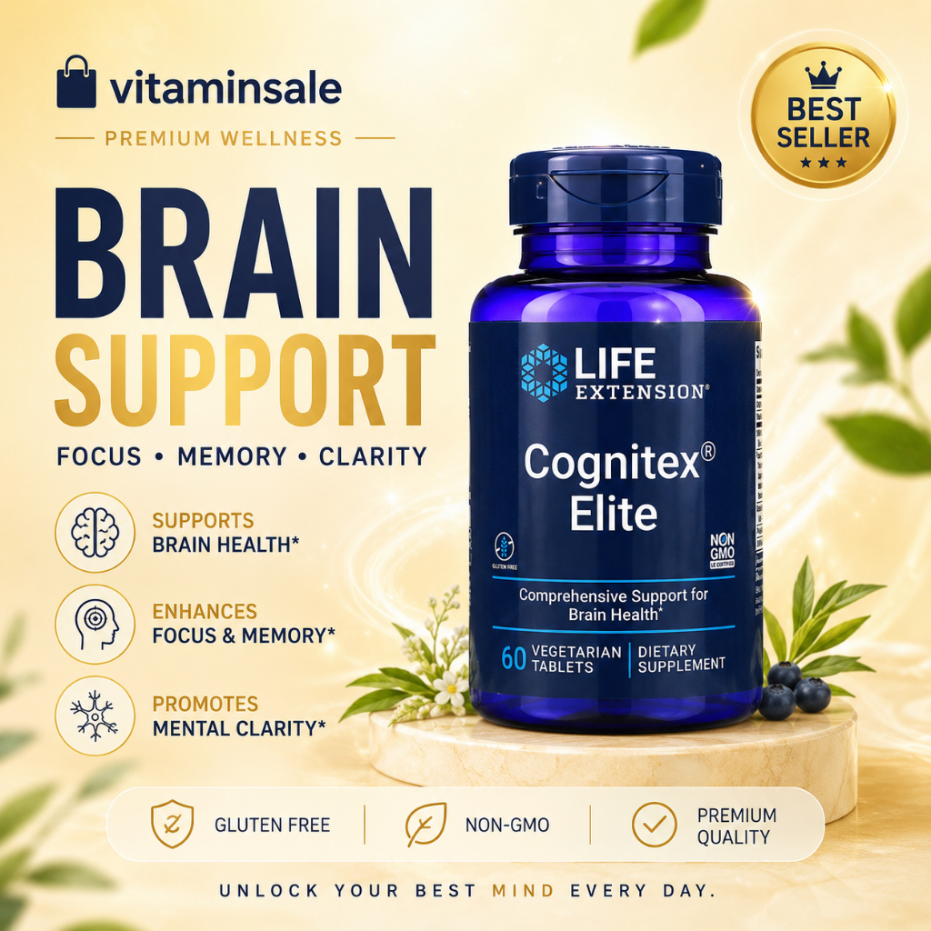 Life Extension Cognitex Elite 60 Vegetarian Tablets