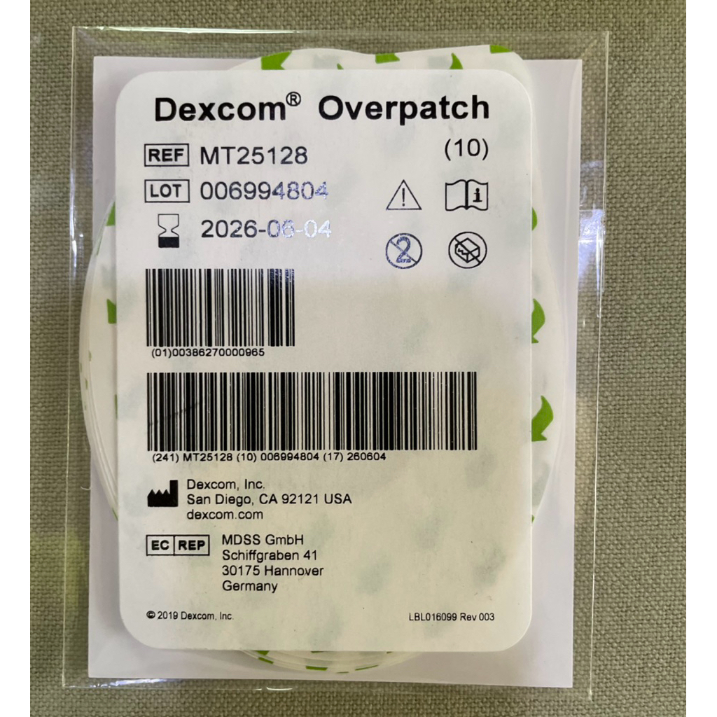 Dexcom Overpatch แผ่นยึด Dexcom G7 10 แผ่น กันน้ำ ของแท้ 100%💯