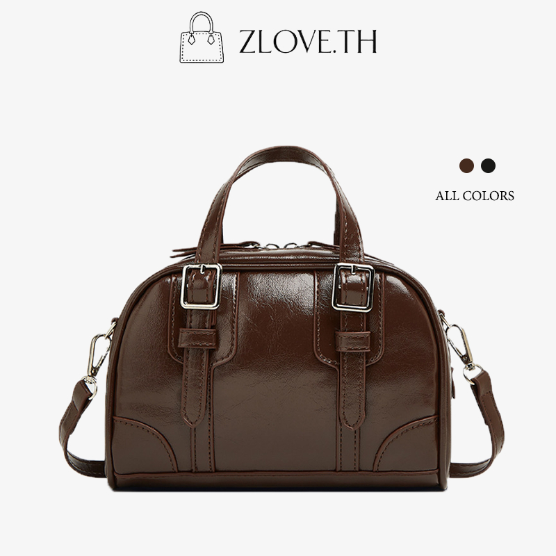 ZLOVE กระเป๋าสะพายข้างระดับไฮเอนด์ของหญิงสาวที่มีพื้นผิวย้อนยุค