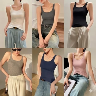 [ส่งจากไทย] 𝙎𝙩𝙪𝙙𝙞𝙤𝘽𝙧𝙖 #bra-122 มี 10 สี เสื้อกล้าม สายเดี่ยว ผ้าเรยอน ตัวยาว ยืดดีมาก