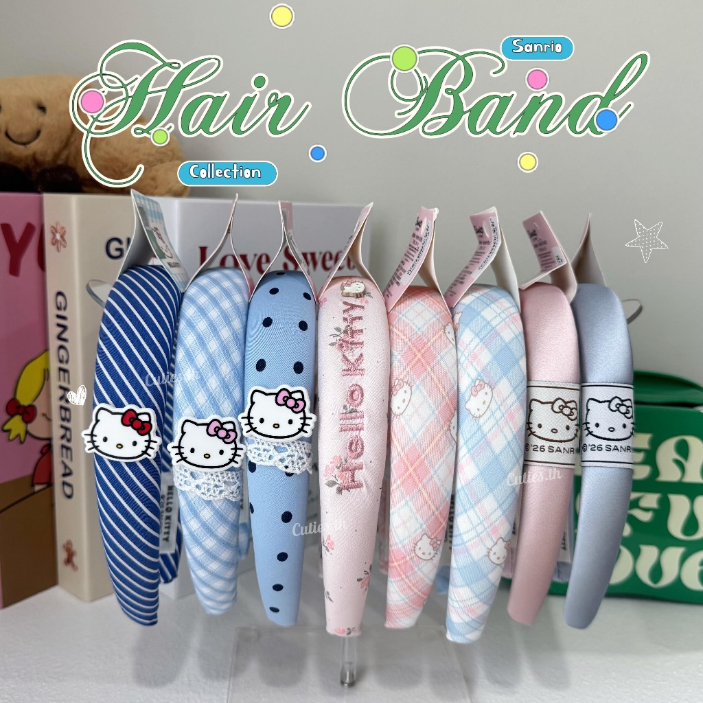 [แท้100%] Sanrio - Hair Band รวมไม้คาดผม น่ารัก คอลเลคชั่นใหม่ล่าสุด ไม้คาดผมคิตตี้ Kitty ลิขสิทธิ์แท้