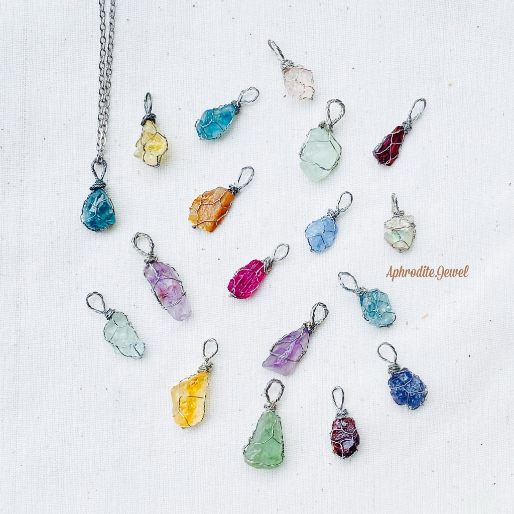 จี้หินแท้ พร้อมสร้อย Stone pendant 🔮 อัพเดทใหม่