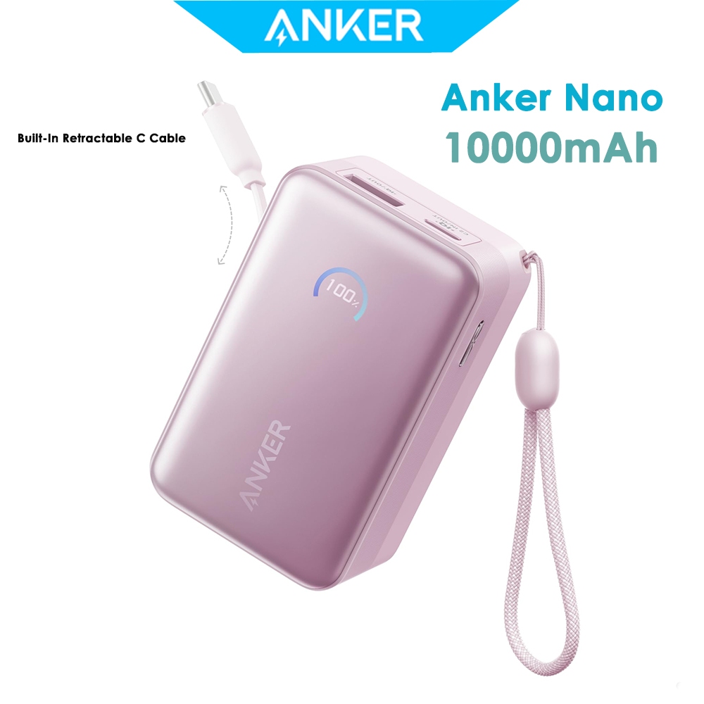 Anker Nano Portable Charger, 10,000mAh 45W Max Compact Power Bank