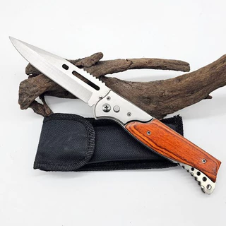 มีดพับสปริงด้ามไม้ Falcon Wood Grip Pro (7069, 7068, 7039) ดีไซน์เท่ จับถนัดมือ พกพาสะดวก เหมาะสำหรับใช้งานอเนกประสงค์