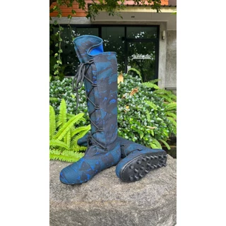 CS SHOES รองเท้านินจาพื้นปุ่มสตั๊สยาวเชือกไขว้ รุ่น CS1023