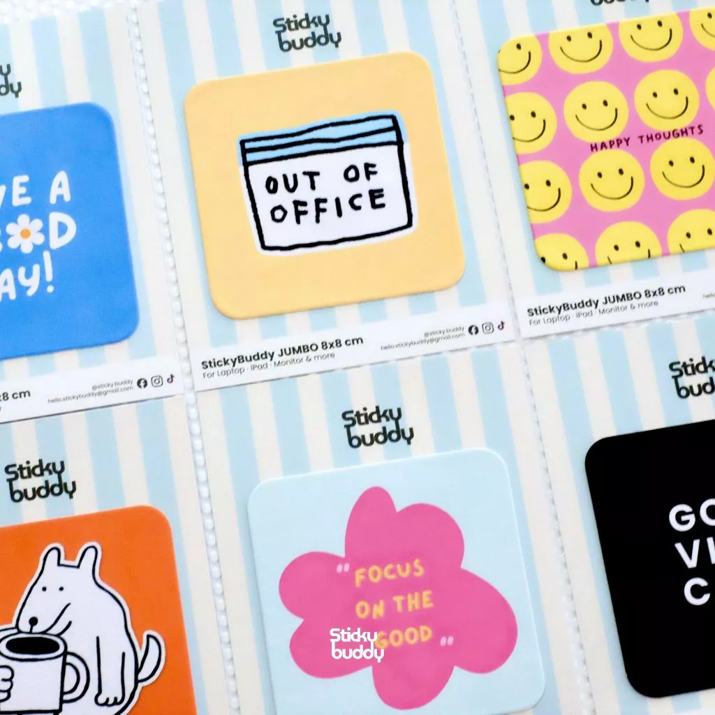 StickyBuddy CoffeePaws ที่เช็ดหน้าจอแบบติดได้ Jumbo Size thumbnail 9